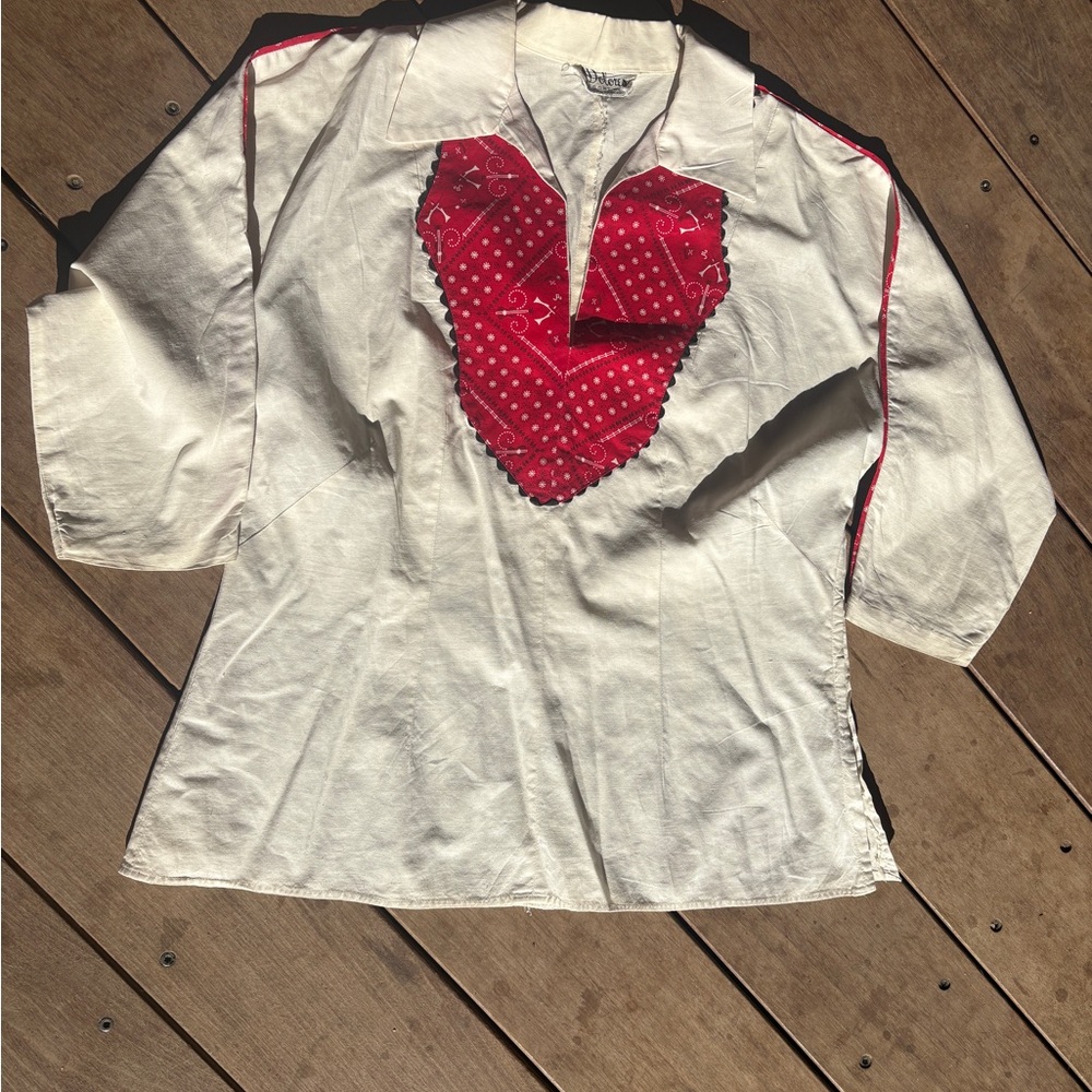 Vintage 50’s Dolores Resort Wear Western Style Blouse